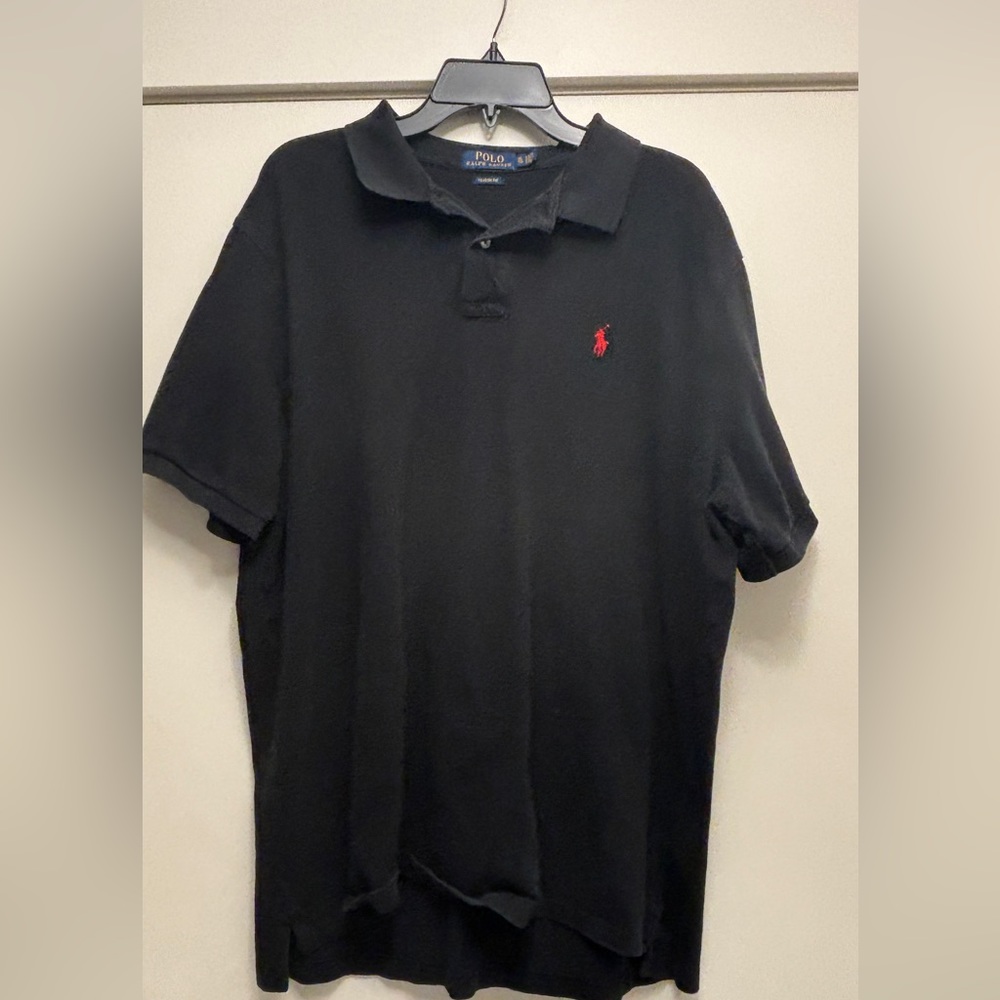 Polo Ralph Lauren Mens Polo Shirt Black Large Classic Fit
